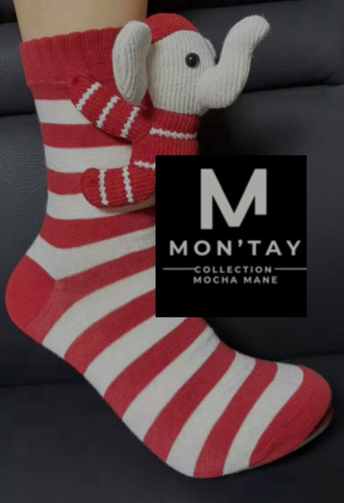 Preorder DSTinction Elephant striped socks