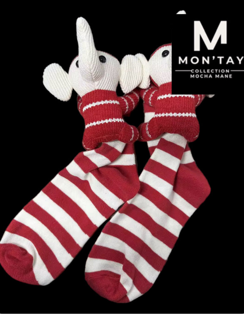 Preorder DSTinction Elephant striped socks